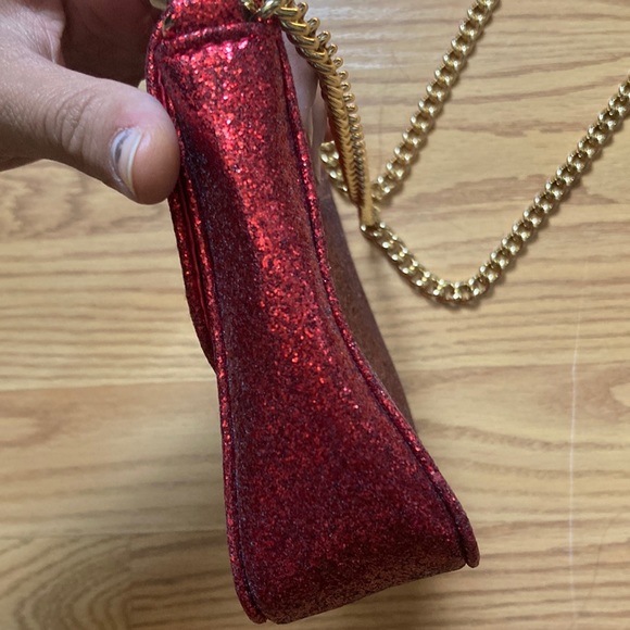 Jimmy Choo Red Glitter purse - NEW - Picture 5 of 7